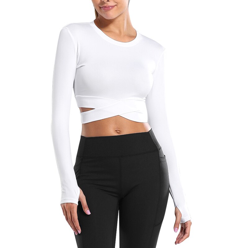 Cross Crop Workout Top